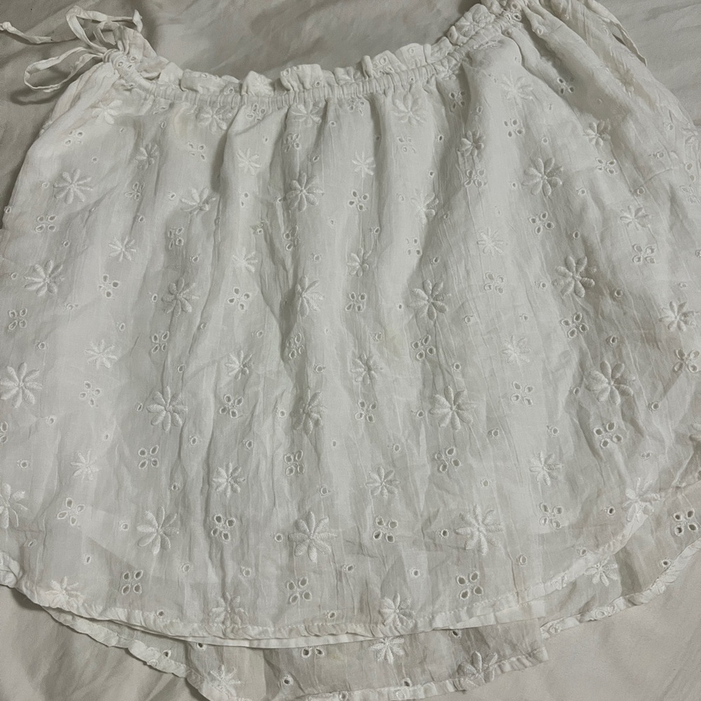 Aerie Side Tie eyelet skirt